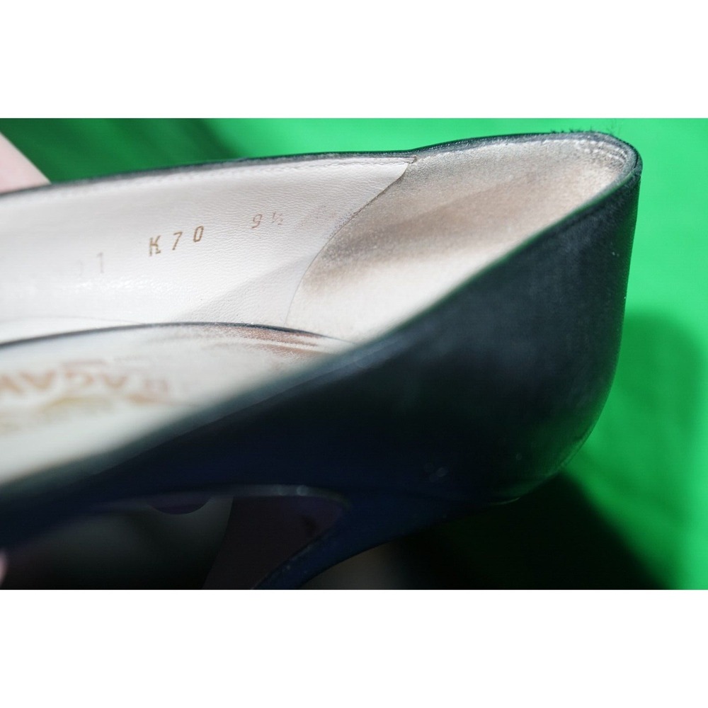 Salvatore Ferragamo Womens Black Heels US 9.5 - Picture 8 of 8